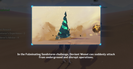 Genshin - How to Complete Fulminating Sandstorm Stage 2 - Dodge the Wenut Attack