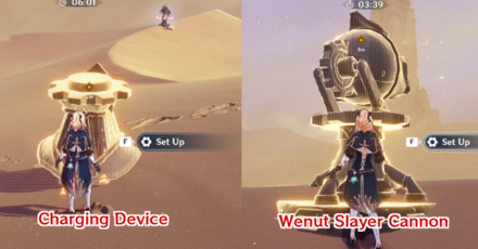 Genshin - How to Complete Fulminating Sandstorm Stage 2 - Set up the Charging Devices