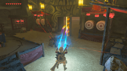 Zelda BotW - Open the Door Using the Magnesis Rune