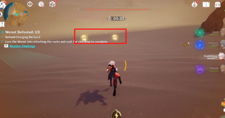 Genshin - How to Complete Fulminating Sandstorm Stage 5 - Collect the Energy Particle