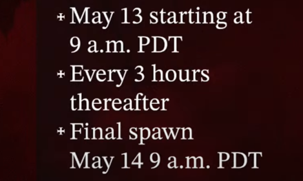 Ashava Server Slam Spawn Times