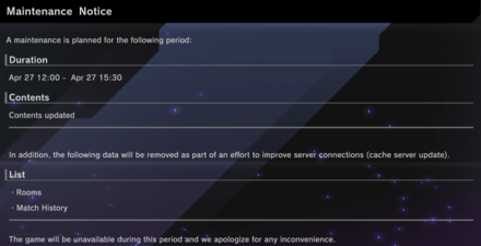 Master Duel - April 27 2023 Maintenance Details