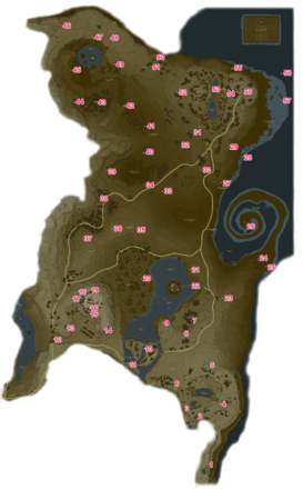 Akkala Region Korok Seeds Map