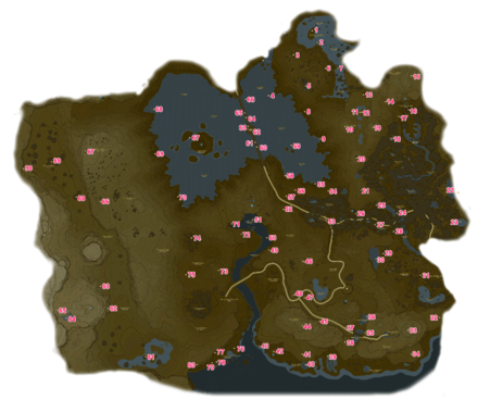 Lake Region Korok Seeds Map