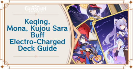 Genshin - Keqing, Mona, and Kujou Sara, Buff Electro-Charged Deck Deck Build and How to Play
