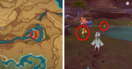 Genshin - Mourning Flower Locations - 5 to 7