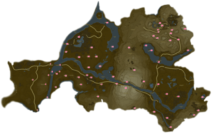 Dueling Peaks Region Korok Seeds Map
