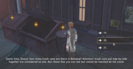 Star Rail - Belobog Trash Can Answer 1