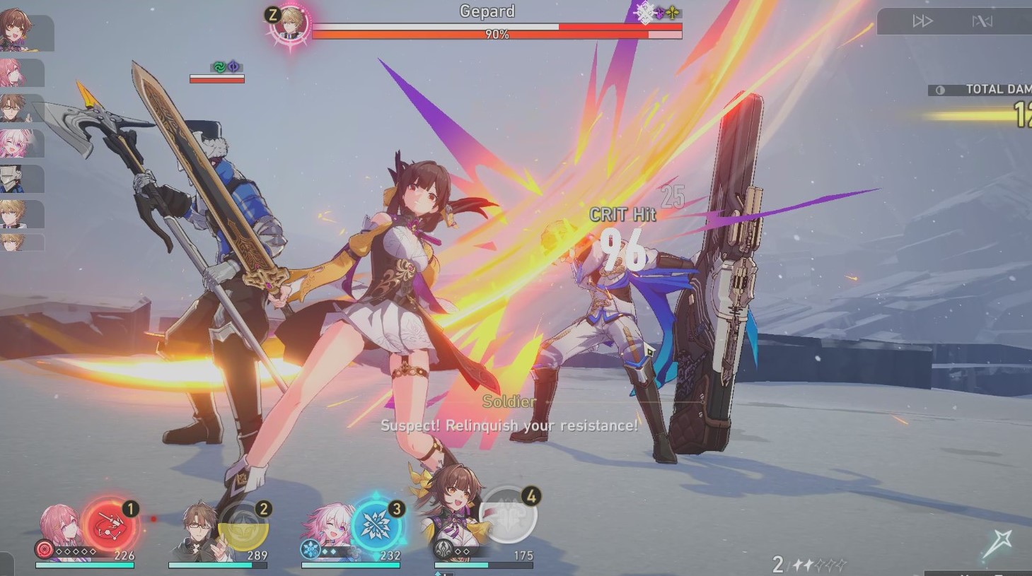 Honkai Star Rail - Focus All Attacks on Gepard