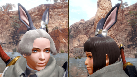 MH Rise Sunbreak - Lagombi Ears Layered Armor