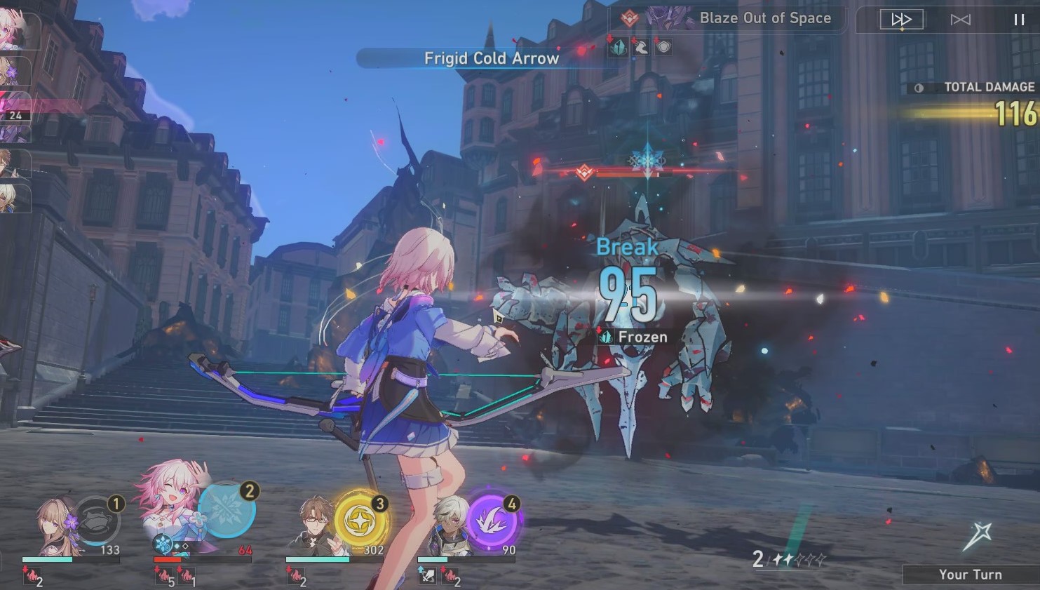 Honkai Star Rail - Focus on Blaze Out of Space