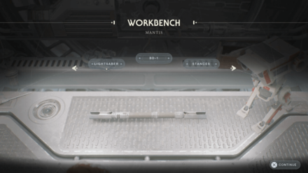 Workbench Jedi Survovor