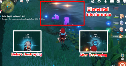Genshin - How to Play Antiquity Hunt - Clear Out Interferences in the Zones