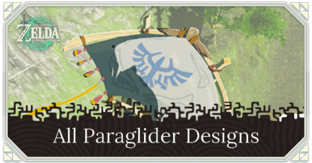 Zelda TotK - How to Get the Paraglider and All Paraglider Designs