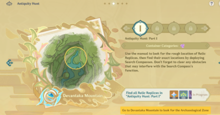 Genshin - How to Play Antiquity Hunt - Head to the Archeological Zones