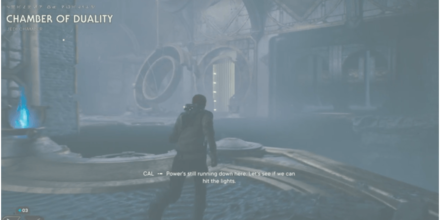 Jedi Survivor Chamber of Duality Purple and Blue Orb