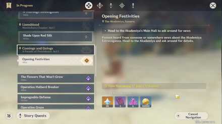 Genshin - Comings and Goings Quest Guide 1