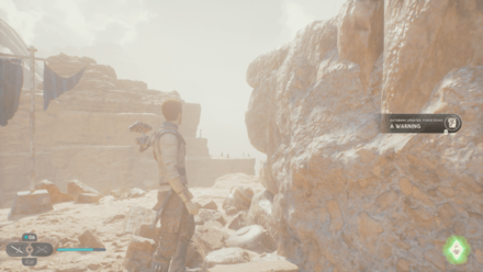 Fallen Order - A Warning In Game Image