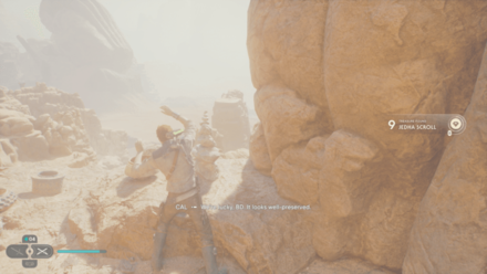 Fallen Order - Jedha Scroll 3 In Game Image