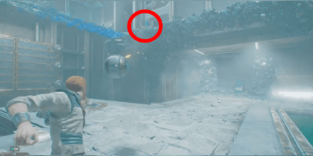 Jedi Survivor Chamber of Connection Purple Orb from 2nd floor