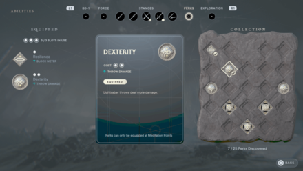 Dexterity Perk Jedi Survivor