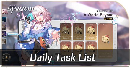 Daily Task List | Honkai: Star Rail｜Game8
