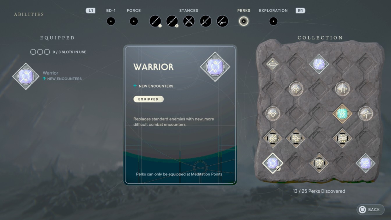 Jedi Survivor Warrior Perk