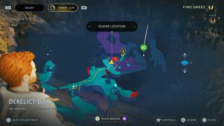 Fallen Order - Crumbling Dam Wall Map Image