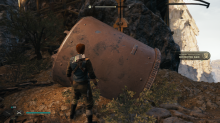 Fallen Order - Destroyed Dam In Game Image