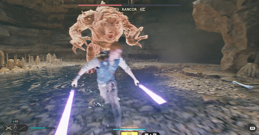 Rancor Lunge Attack - Star Wars Jedi Survivor