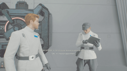 Jedi Survivor - ISB Officer Guarding Officer
