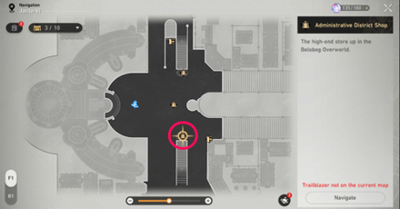 Honkai Star Rail - Administrative District Shop Location