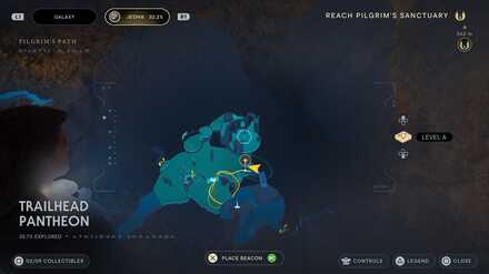 Jedi Survivor Trailhead Pantheon Map