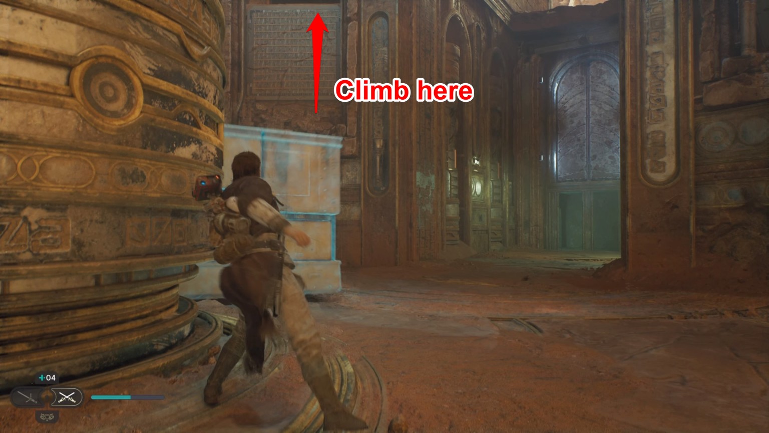 Jedi Survivor How to Get out of Trailhead Pantheon