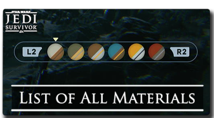 Jedi Survivor Materials Banner