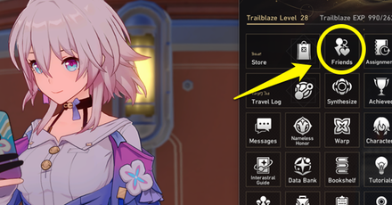 Honkai Star Rail - Friends Menu