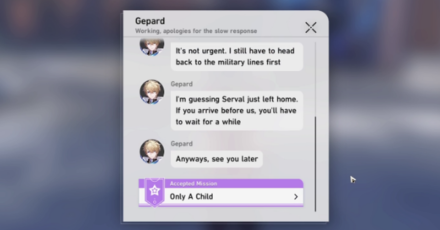 Honkai Star Rail - Time Express 10 Gepard Text