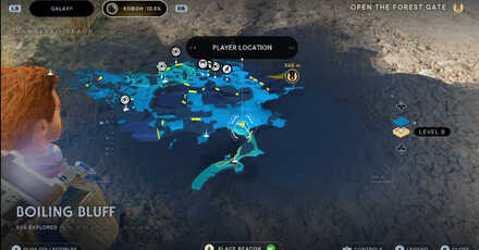Boiling Bluff Map Location - Star Wars Jedi Survivor