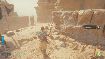 Fallen Order - A Warning In Game Image