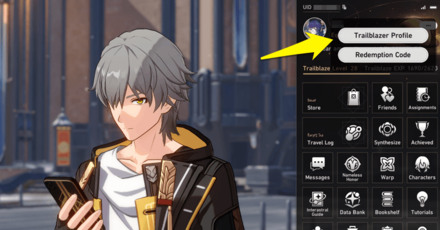 Honkai Star Rail - Trailblazer Profile  Button