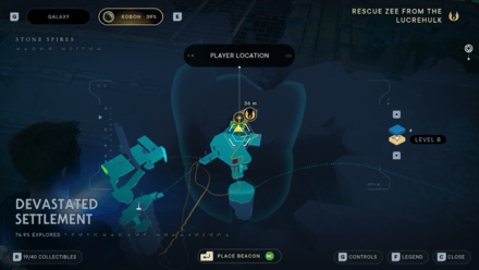 Devastated Settlement - Green Laser Gate Map