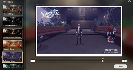 Honkai Star Rail - Photo Mode Filters
