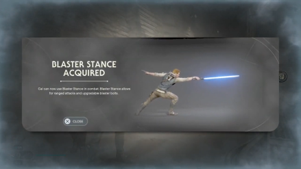 Blaster Stance Acquired