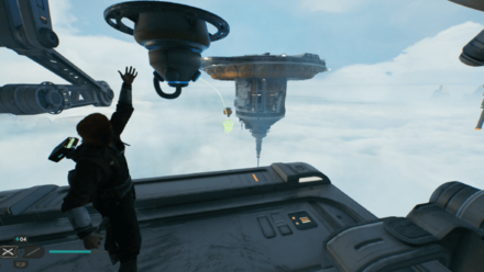 Jedi Survivor Ascension Cable Balloons Grab the First Balloon to Cross