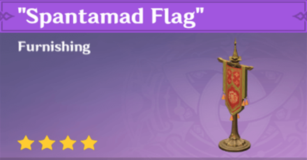 Genshin Impact - How to Get Spantamad Flag Furnishing