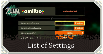 TotK - List of Settings Top Banner
