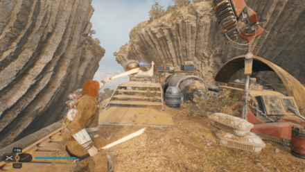 Jedi Survivor Derelict Dam Yellow Platform - Throw the Orb