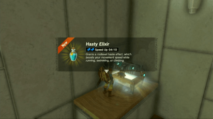 Zelda TotK - Jiosin Shrine Hasty Elixir