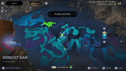 Jedi Survivor Derelict Dam Elevator - Map