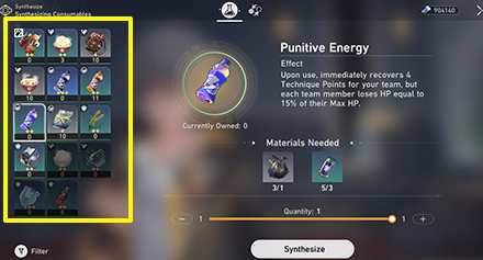 Honkai Star Rail - Select a Material